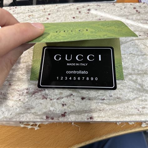 fake gucci suit|Gucci authenticity card.